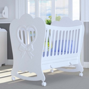 Bambino Casa Cuore Mio bianco - Бебешко креватче Бяло